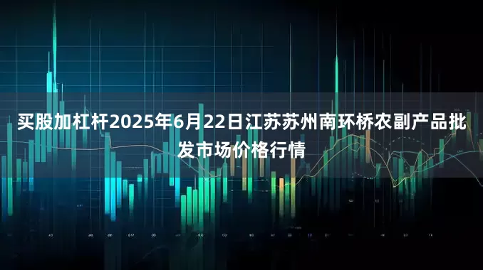 买股加杠杆2025年6月22日江苏苏州南环桥农副产品批发市场价格行情