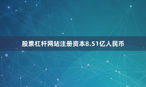 股票杠杆网站注册资本8.51亿人民币